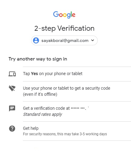 gmail phone verification skip